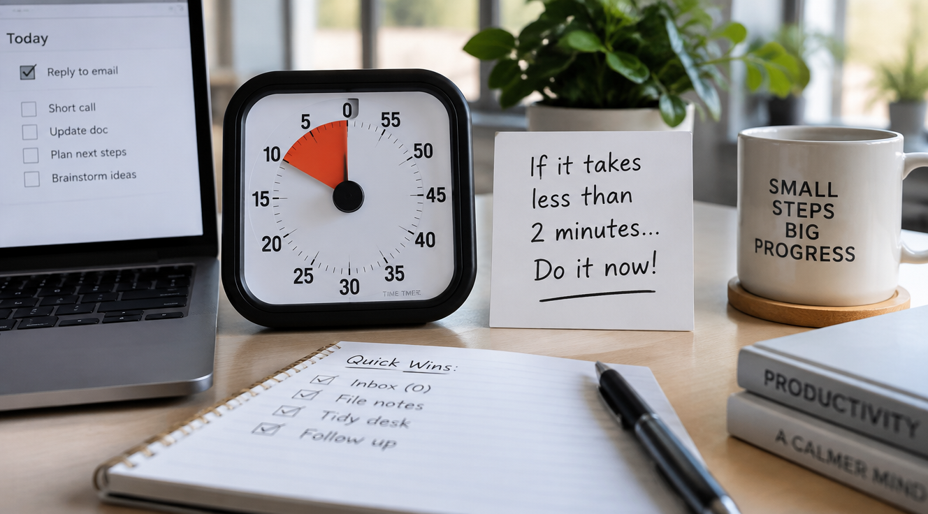 Regula celor 2 minute: micul truc care elimină task-urile mărunte