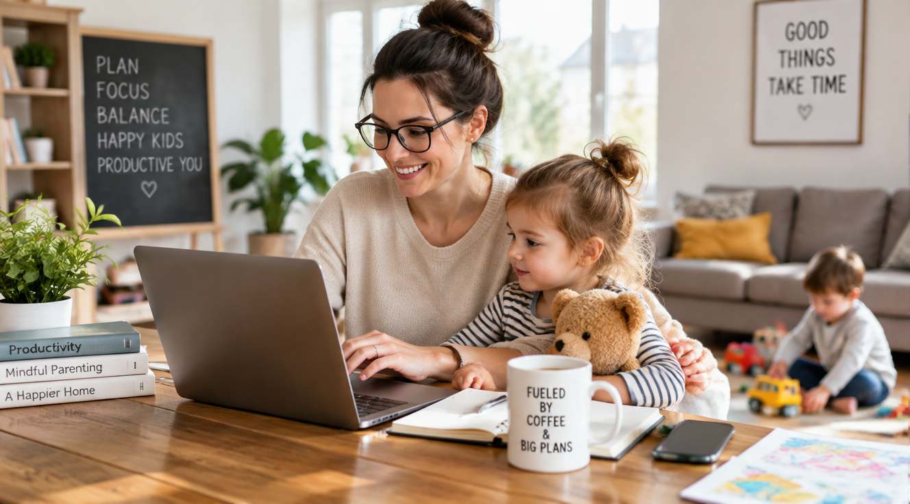 Productivitate cu copii acasă în weekend: 7 strategii eficiente